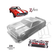 Team C Clear Body Shell TC1969-Z28 1/10 Z28 1969 Chevrolet (Width 200mm, WheelBase 258mm)