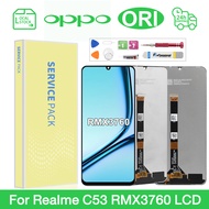 Original LCD With Frame For REALME C53/ C51 LCD Display Touch Screen Digitizer Replacement