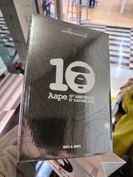 AAPE x BE@RBRICK 10週年 聯名 限量 電鍍迷彩 400+100%/1000% 庫柏力克熊 公仔模型 收