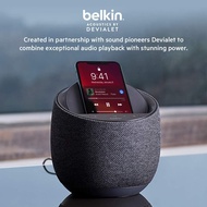 Belkin SoundForm Elite Hi-Fi Smart Speaker + Wireless Charger (Alexa Voice-Controlled Bluetooth Spea