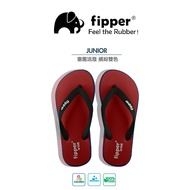 FIPPER Natural Rubber Slippers (Unisex) Double Thick Wide Red, Blue (Dark)/Black