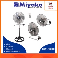 MIYAKO KST-18 RC Kipas Angin Tornado 3in1 18 Inci + Remote