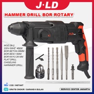 JLD Hammer drill bor rotary Mesin bor palu tembok rotary hammer drill Mesin Bor Beton Impact Drill b