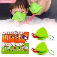 ZHOMKI89 Frog Mouth Tongue Blowing Toy, Desktop Game Multiplayer Party Game Frog Tongue Game, Creati