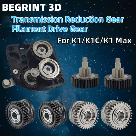 For Creality K1 K1C K1Max Extruder Transmission Reduction Gear High Quality Filament Drive Gears for