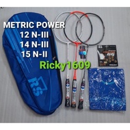 RAKET BADMINTON RS METRIC POWER 12 N-III METRIC POWER 14 N-III MET