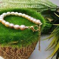 天然珍珠手/脚链6mm Natural Pearl Beacelet/AnkletBead 6mm
Wrist :14cm+ to 18cm
