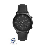 Fossil FS5503 Chronograph Black Dial Leather Men's Watch