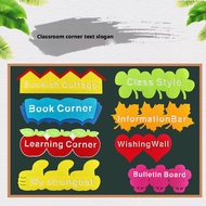 Non-woven Alphabet Wall Sticker Classroom Slogan Decor Preschool Study Corridor Educational Art Deca