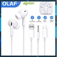 AC Wired In-Ear Earphones For Type C 3.5mm Sports Earphones With Earphone Box For Iphone Samsung Xia
