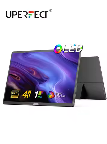 Uperfect 15.6" 4K OLED Screen Portable Monitor 100% DCI-P3 Display 1MS Eye Care PC 60hz For Laptop M