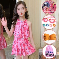 swimming suit kid baju mandi budak perempuan Pakaian renang kanak-kanak, skirt gadis, gadis berpecah
