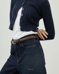 Classic Leather BELT เข็มขัดหนังแท้ 100cm  110 cm  Nappa Genuine leather Buckle belt