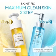 <Deep Cleanse 2PCS>SKINTIFIC Skincare Set Makeup Removal Facial Cleanser Wash Gel Pembersih Muka Gen