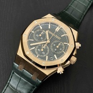 Audemars Piguet AP Royal Oak Rose Gold Green 41 Chronograph Automatic Mechanical Watch 26240OR.OO.D4