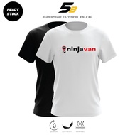 NINJAVAN BAJU TSHIRT BAJU LELAKI VIRAL T SHIRT 100% MICROFIBER (NINJAVAN 1 A5 LOGO) READY STOCK KB9B
