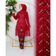 Kebaya Tunik Payet Bordir Mutiara | Kebaya Modern | Kebaya Brokat