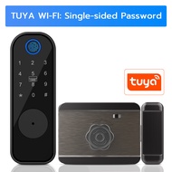 [New Product ] Tuya WiFi Smart Door Lock For Grill Double Side Fingerprint Security Door Lock Electr