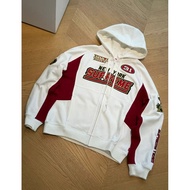 Sup8 FW25 WEEK16 Football Zip Up Hooded Sweatshirt