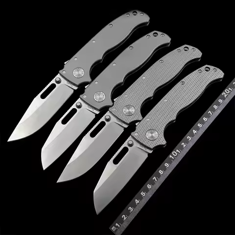 DEMKO KNIVES Titanium alloy AD 20 folding knife Outdoor camping hunting pocket tactical defense EDC 