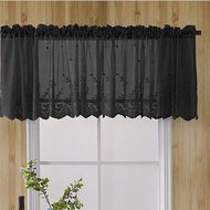 (JMBX)Lace Window Valance Living Room Door Window Short Curtain Modern Curtain Home Decor Tulle Curtain