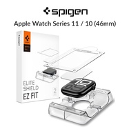 [2 Pack] Spigen Apple Watch Screen Protector Series 11 / 10 (46mm) EliteShield EZ Fit Film