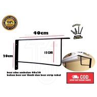 SIKU 40x20 wall-mounted angle iron shelf