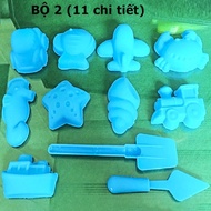 Plastic Mold Set for Modeling Kinetic Sand, Flexible Sand, Biological Modeling Sand - 1 Set of kinet