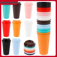 24 Pcs Reusable Coffee Cups with Lids 16oz To Go Coffee Cups Plastic Coffee Mugs for Hot and Cold Be