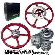 AR125/KH100 YTEQ B CLASS ORIGINAL SPORT RIM FULL SET RED