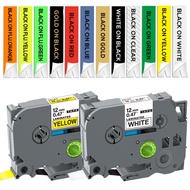 BYZ TAPE 20Colors 12mm TZE231 TZe231 TZ231 Tze231 Laminated Label Tape tze231 tape Compatible for Br