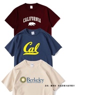 Summer UC Berkeley New Style Printed Pure Cotton Short-Sleeved Trendy All-Match Men Women Top T-Shirt