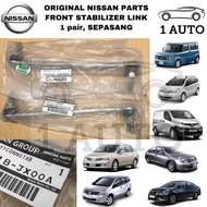(MADE IN JAPAN) ORIGINAL NISSAN PARTS FRONT STABILIZER LINK NISSAN LATIO GRAND LIVINA SYLPHY G11 2.0 NV200 ALMERA CUBE
