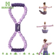 HUAYUEJI Yoga Tensioner, Elastic Band 10/15/20 Pounds Resistance 8-Line Puller, Portable Multi-funct