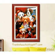 Lovely puppy diamond painting 50*64cm DF2720 - self-adhesive