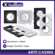 AR111 Recessed Downlight Casing Black White Single Double Triple Head Bulb Excluded Aluminium Metal 