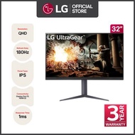 LG 32 inch UltraGear™ QHD IPS 180Hz Gaming Monitor | 1ms (GtG), DisplayHDR™ 400 32GS75Q-B