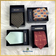 Necktie Gift Set with Tie Clip, Set Hadiah Tie, GIFT FOR MEN, neckties malaysia, Tie Gift Set, Red T