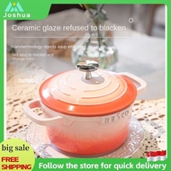 【Free Shipping】Cast Iron Pot/enamel Pot/stew Pot/household Gas Stew Pot/mini Soup Pot/clay Pot Induction Cooker