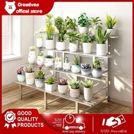 Stainless Steel Stand Flower Stand Flower Pot Stand Garden Rack Ladder Rack Rak Bunga Bertingkat Pla