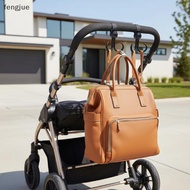 fengjue Smart Design Double Stroller Hook 360-degree Swivel Function with Easy Velcro Attachment FJ