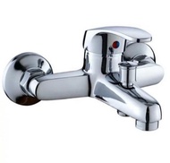 Kran Shower Kamar Mandi Toilet Air Panas Dingin Keran Mixer Bathtub 2 Cabang Tanam Brass - Varian