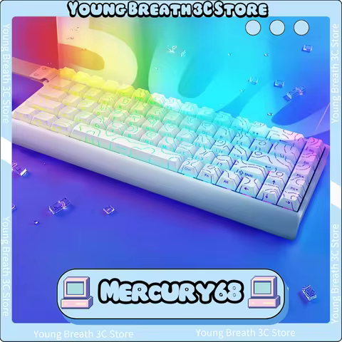Irok Carotmas Mercury68 Max Magnetic Switch Mechanical Keyboard Mer68 Pro 8000hz Wired Keyboard Rt0.