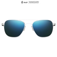 RANDOLPH - Aviator - 23k White Gold & Cobalt แว่นกันแดด แว่นตาทรงนักบิน