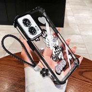 YBD Phone Case For Motorola Moto Edge 50 Fusion G60 G60S G40 Fusion Clear Anti Drop Soft Shell Carto