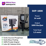 SKP-1600 POWER HEAD SUBMERSIBLE PUMP POMPA AIR CELUP FILTER AQUARIUM HIDROPONIK WATER PUMPS ADRAQUAT