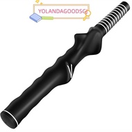 YOLANDAGOODSGJ Golf Swing Training Grip, Black Universal Golf Club Grip,  Right-Handed Left-Handed G