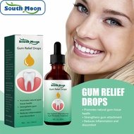 MOMO STORE South Moon Gum Regrowth Drops Relieve Mouth Periodontal Gum Pain Treatment Bad Breat Antibacteria Oral Clean Care Toothache Pain Relief Swollen Gum Drops Remove Tooth Periodontitis Cure (30ml)