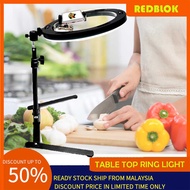 REDBLOK TDD-988 10" Table Top Desktop Ring Light LED Phone Holder St Photography Video Live 1