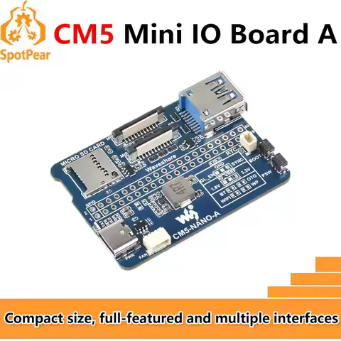 Raspberry Pi CM5 Mini Base IO Board NANO A Development For Compute Module 5 Waveshare CM5-NANO-A